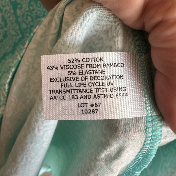 Coolibar Womens Blue Printed Sleeveless UPF 50+ d'Orsay Sheath Midi Dress Medium - Picture 3 of 4